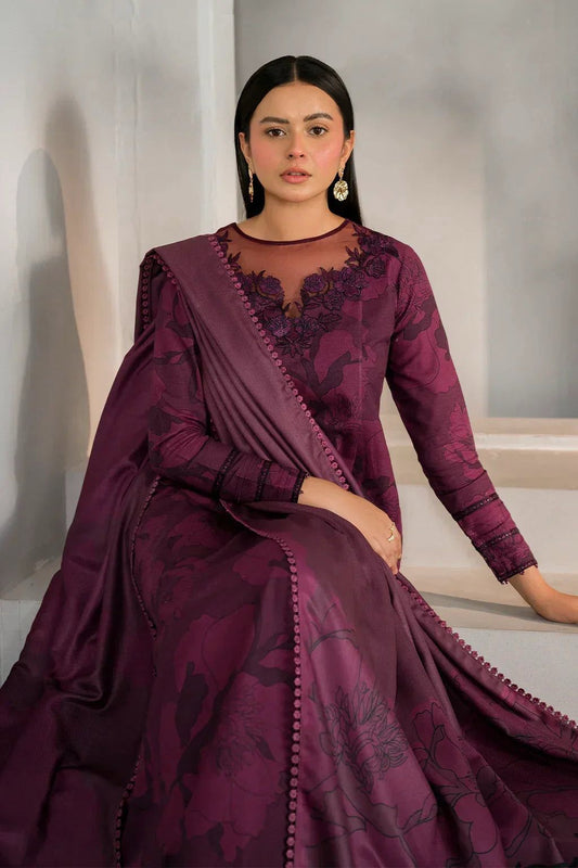 IZNIK | Dark purple - Luxury Embroidered Lawn 3pc