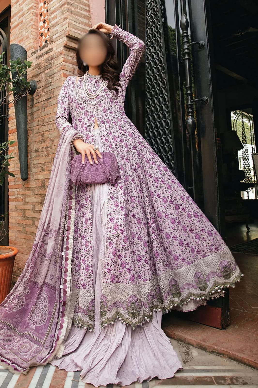 MARIA.B - 3pc Embroidered Unstitched Printed Suit