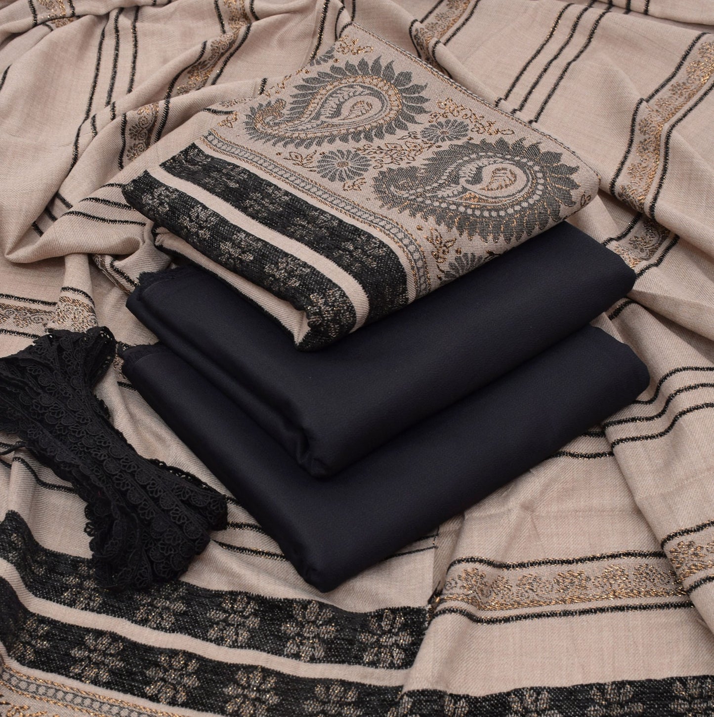 DHANAK MARINA – 3pc With 5.5 Gaz Lace Free