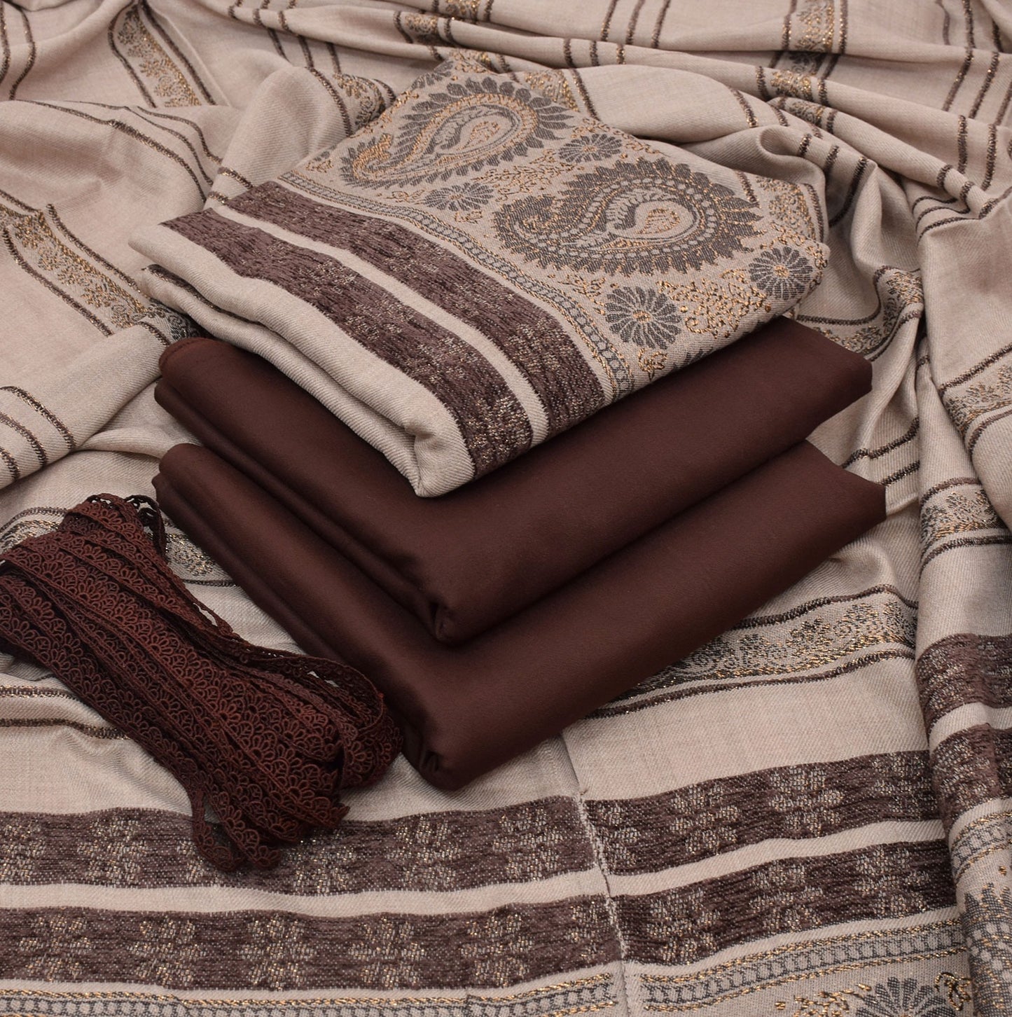 DHANAK MARINA – 3pc With 5.5 Gaz Lace Free