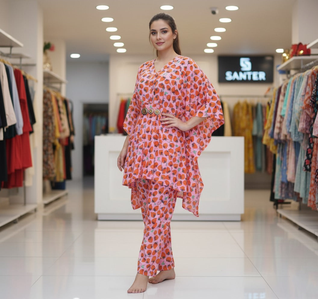 PRINTED KAFTAN 2PC