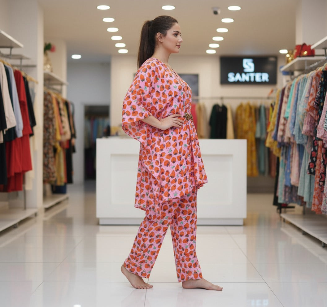 PRINTED KAFTAN 2PC