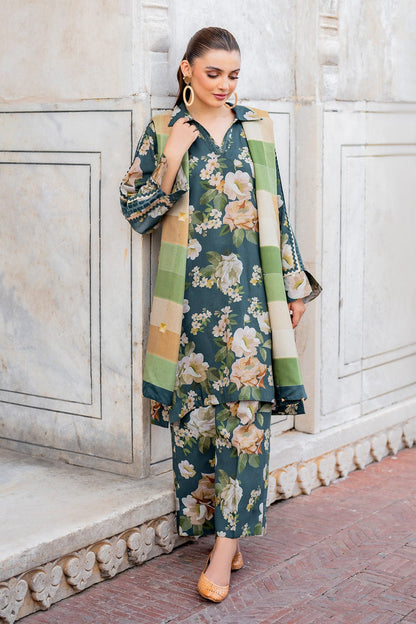 BAROQUE All-Over Printed Unstitched 3-Piece