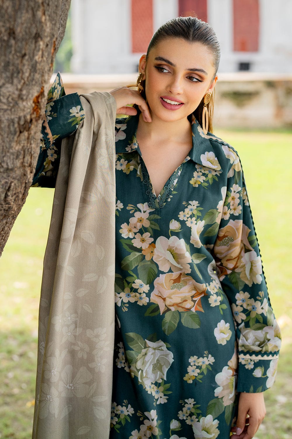 BAROQUE All-Over Printed Unstitched 3-Piece