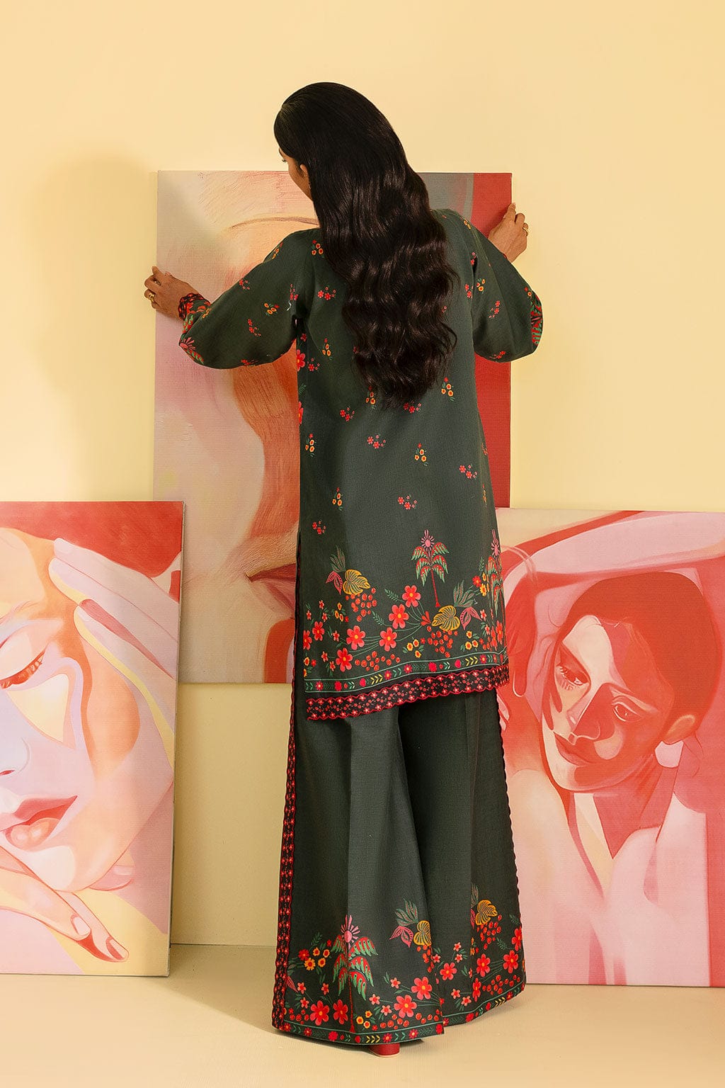 Green Floral Co-Ord Set 2pc