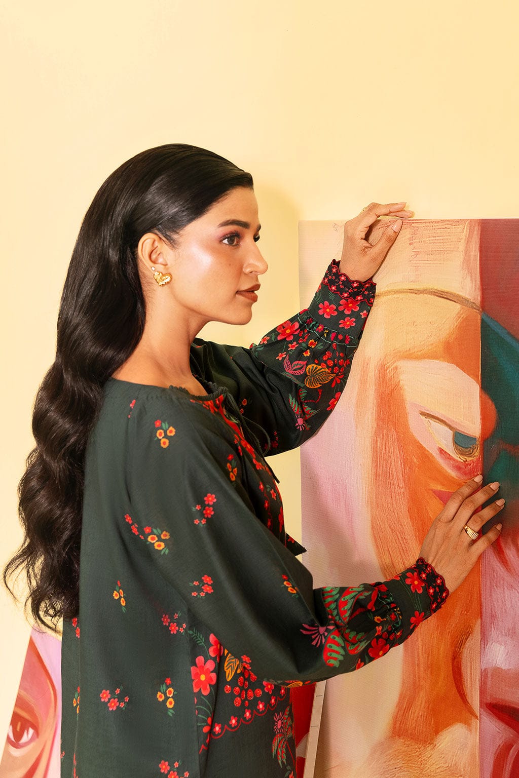 Green Floral Co-Ord Set 2pc