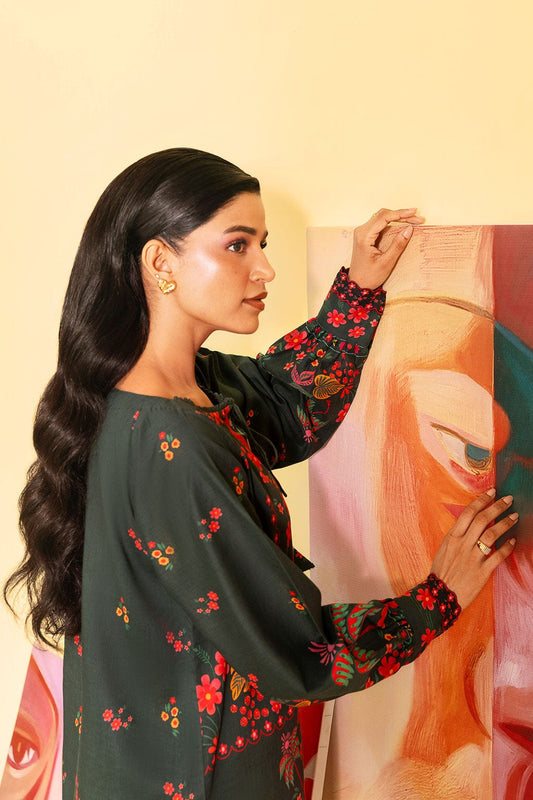 Green Floral Co-Ord Set 2pc