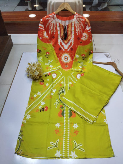 LONG SILK KAFTAN 2PC