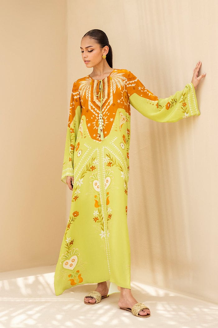 LONG SILK KAFTAN 2PC