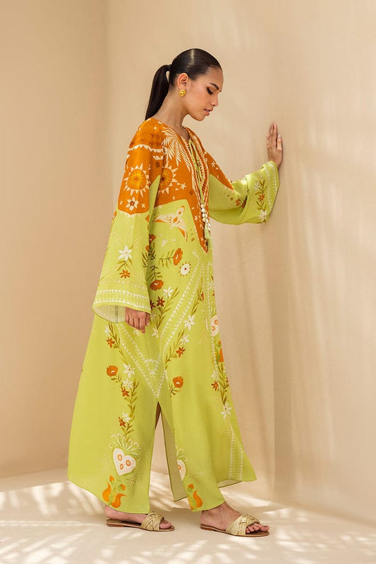 LONG SILK KAFTAN 2PC