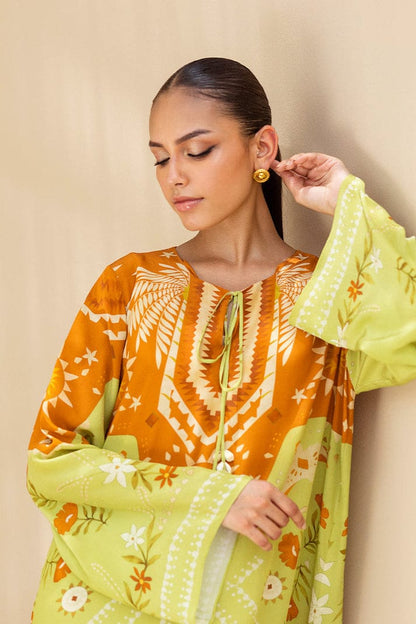 LONG SILK KAFTAN 2PC