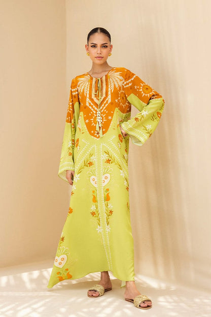 LONG SILK KAFTAN 2PC