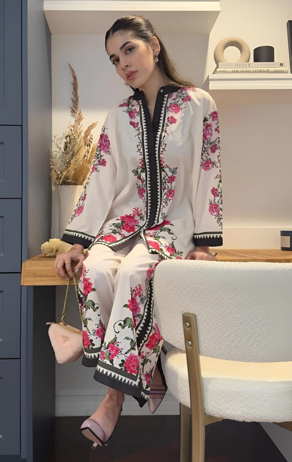 GULAB DIGITAL PRINTED CO ORD SET 2PC