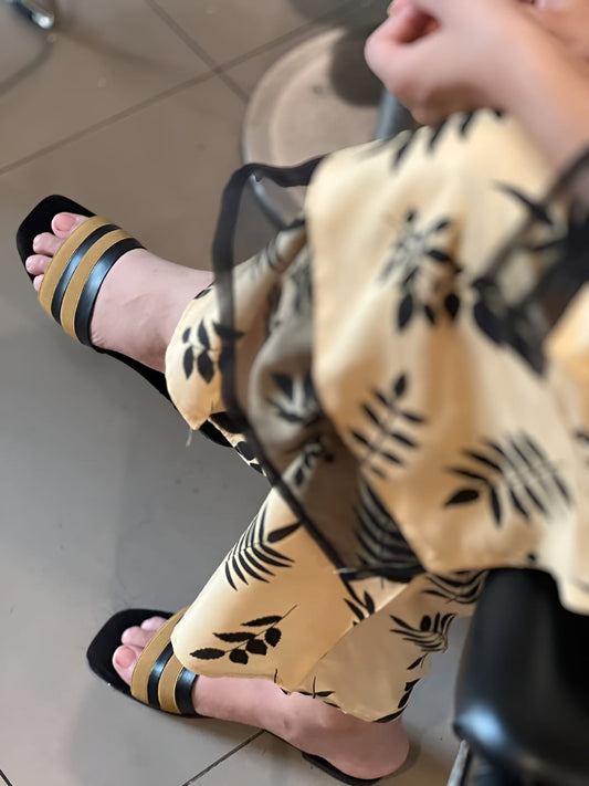 MIDNIGHT GOLD PRINTED 2PC