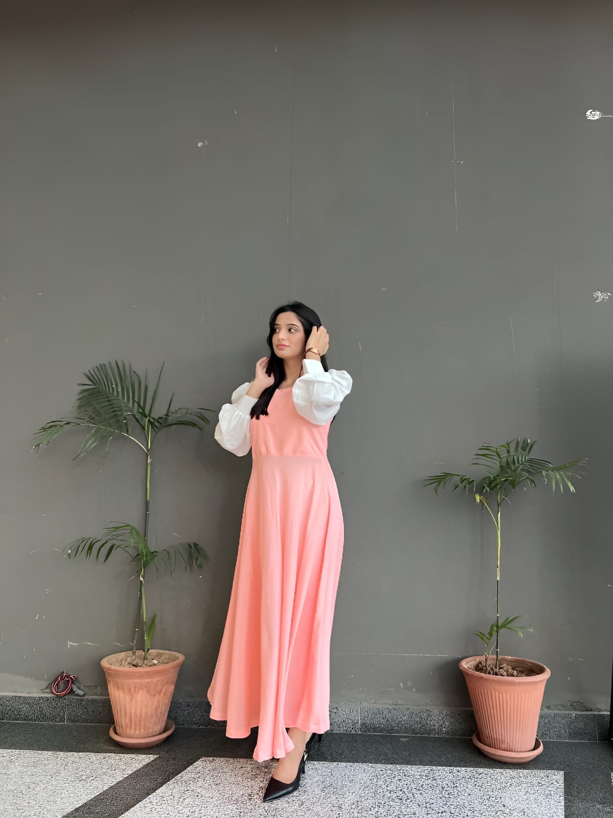 HAZEL SOFT PEACH 🍑 MAXI