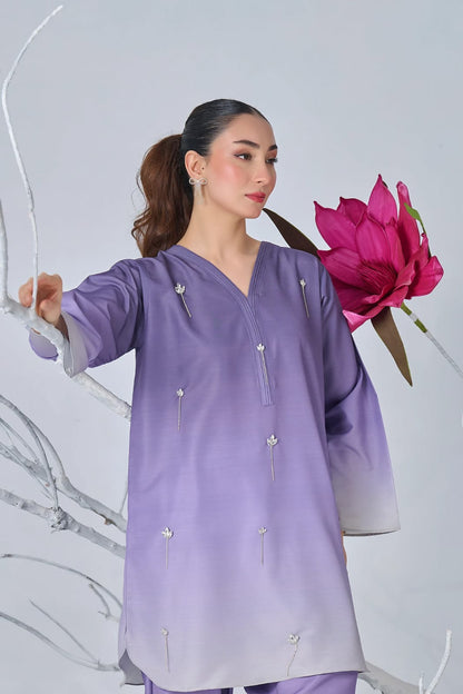 SHAMOOZ SILK PRINTED UNSTITCHED  3PC