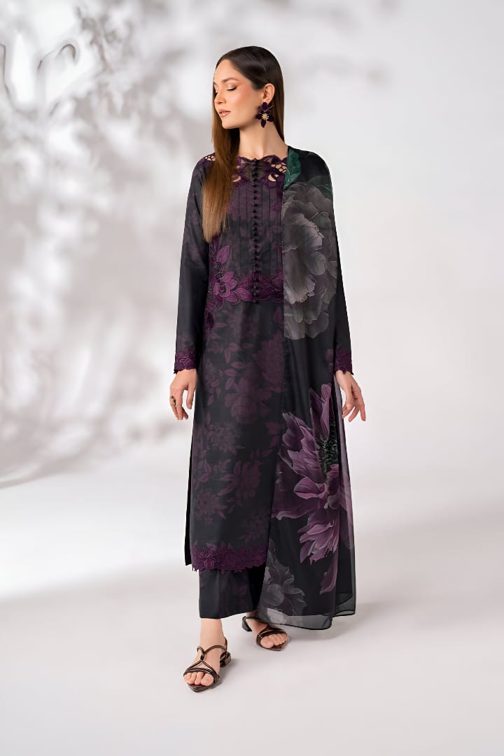 Zainab Chottani Embroidered Luxury 3pc with Silk Dupatta