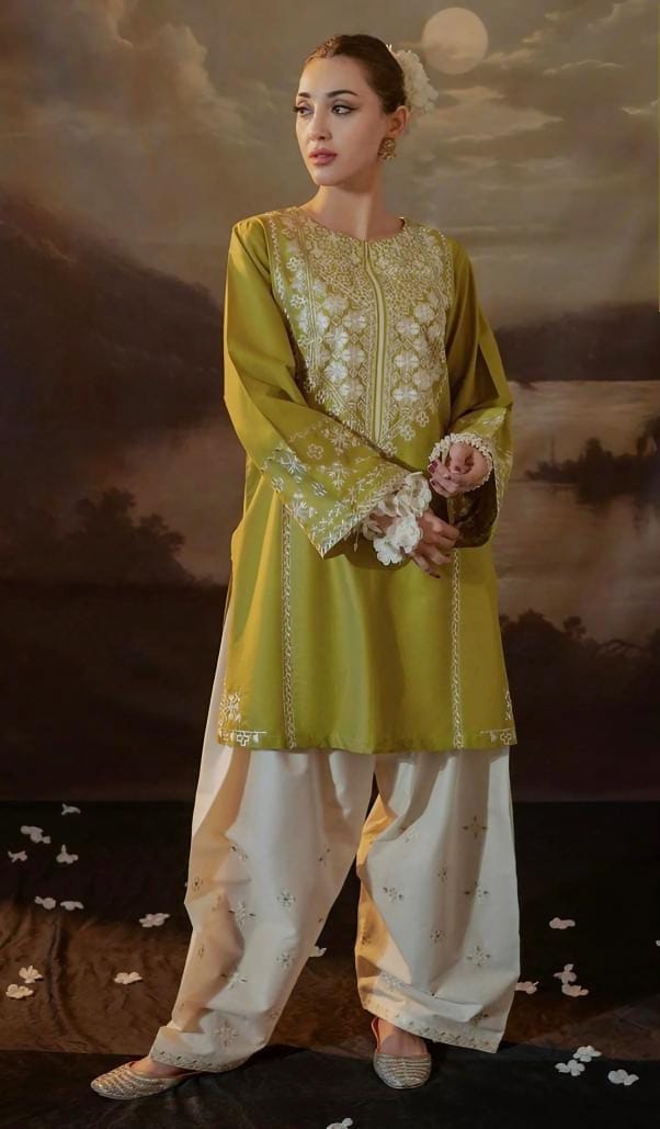 URGE Dhanak Embroided 2pc Sequence Work