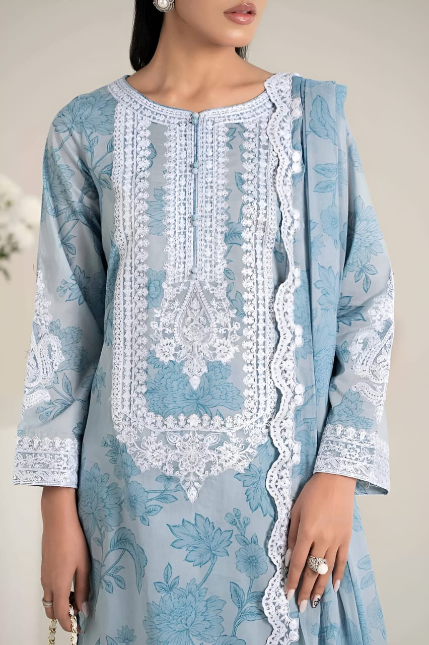 MARIA.B - Embroidered Patch work Unstitched 3pc✓