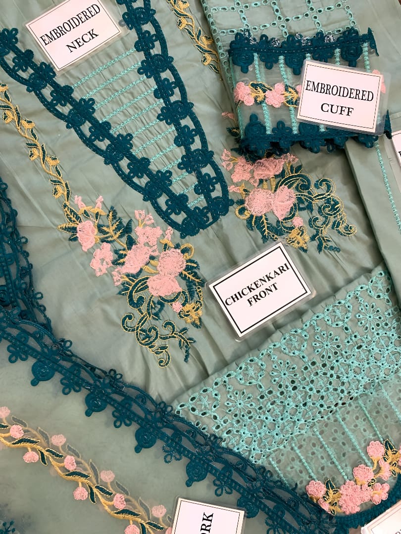 ADAN LIBAS - Chickenkari Heavy Embroidered Luxury 3pc Dress