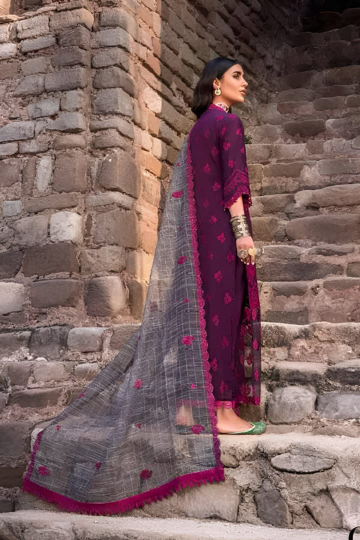 ZAINAB CHOTTANI - Magenta Chickenkari Luxury 3pc