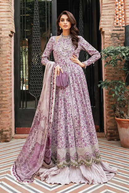 MARIA.B - 3pc Embroidered Unstitched Printed Suit