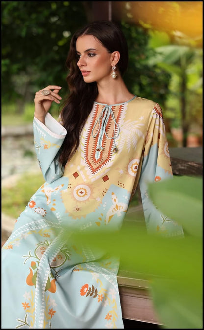 LONG SILK KAFTAN 2PC