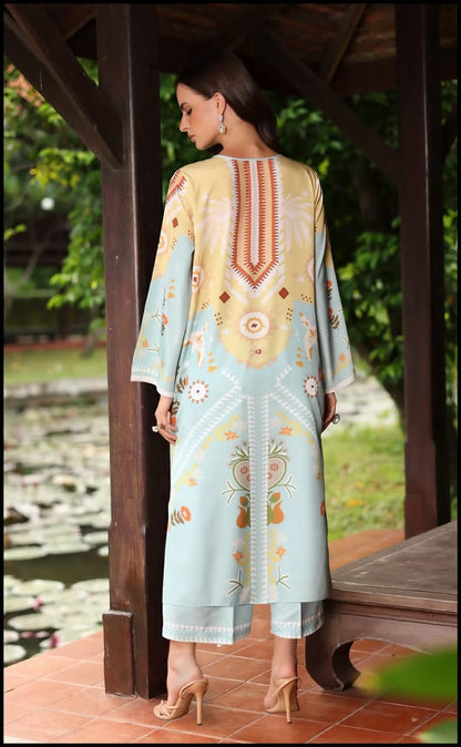 LONG SILK KAFTAN 2PC