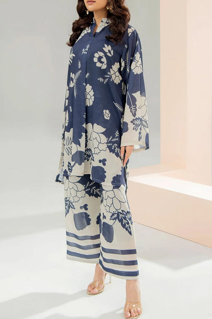 Stitched 2 Piece Printed Shirt and Printed Trouser