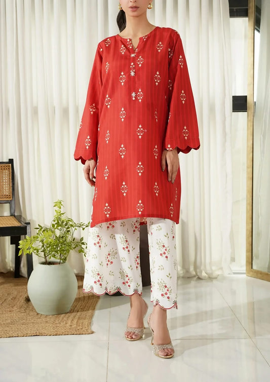 Stitched 2pc Printed Shirt and Printed Trouser