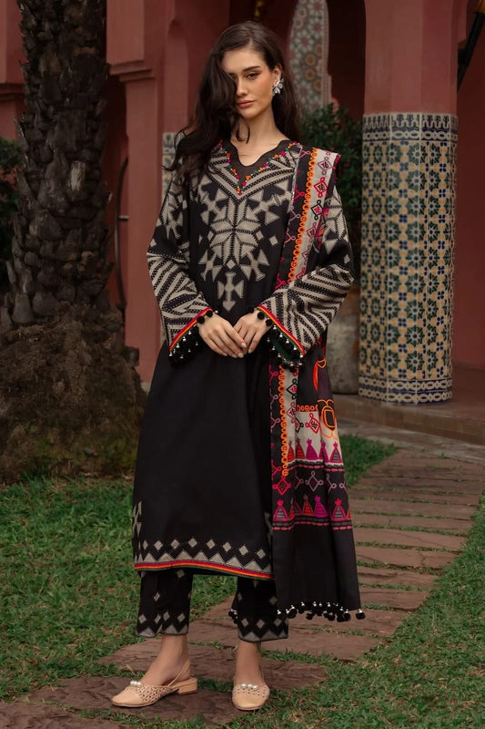Mahnoor Printed Premium Silk 3pc