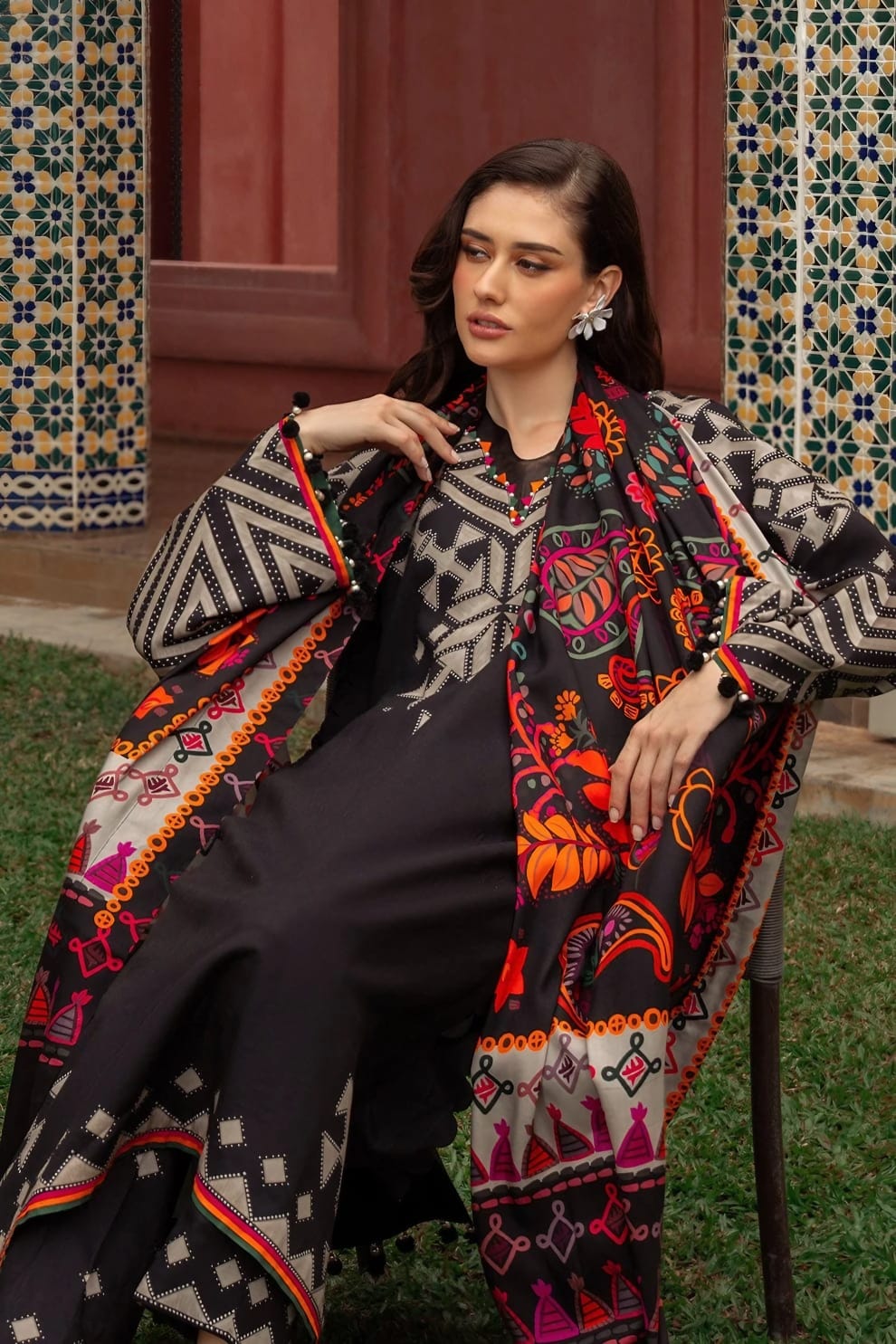 Mahnoor Printed Premium Silk 3pc