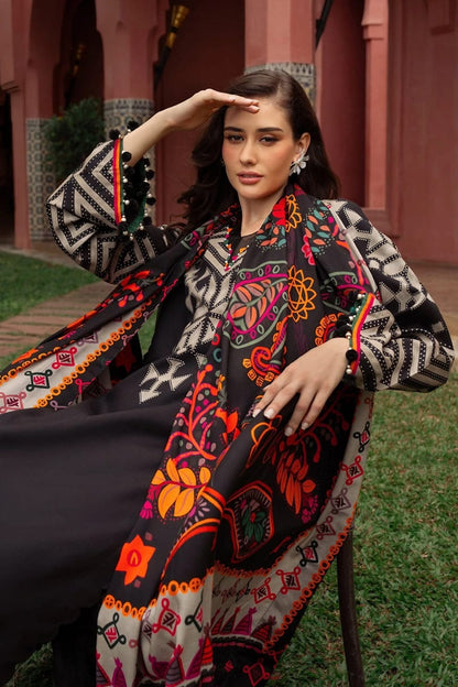 Mahnoor Printed Premium Silk 3pc