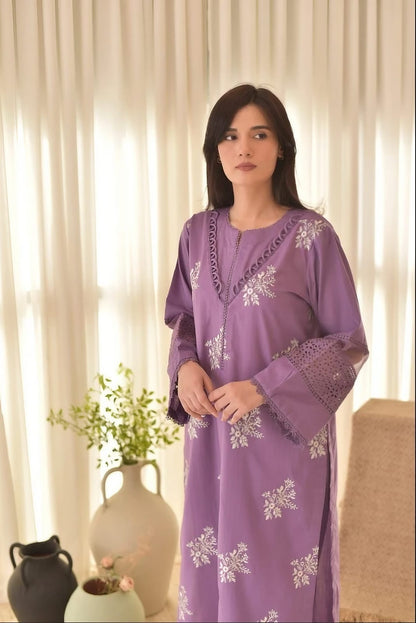 Horiya Purple Stylish 3 Peice Set