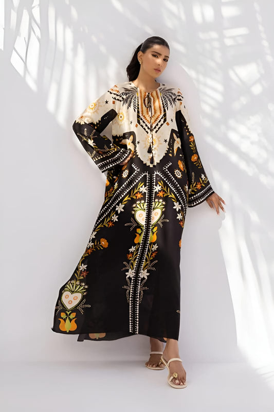 LONG SILK KAFTAN 2pc