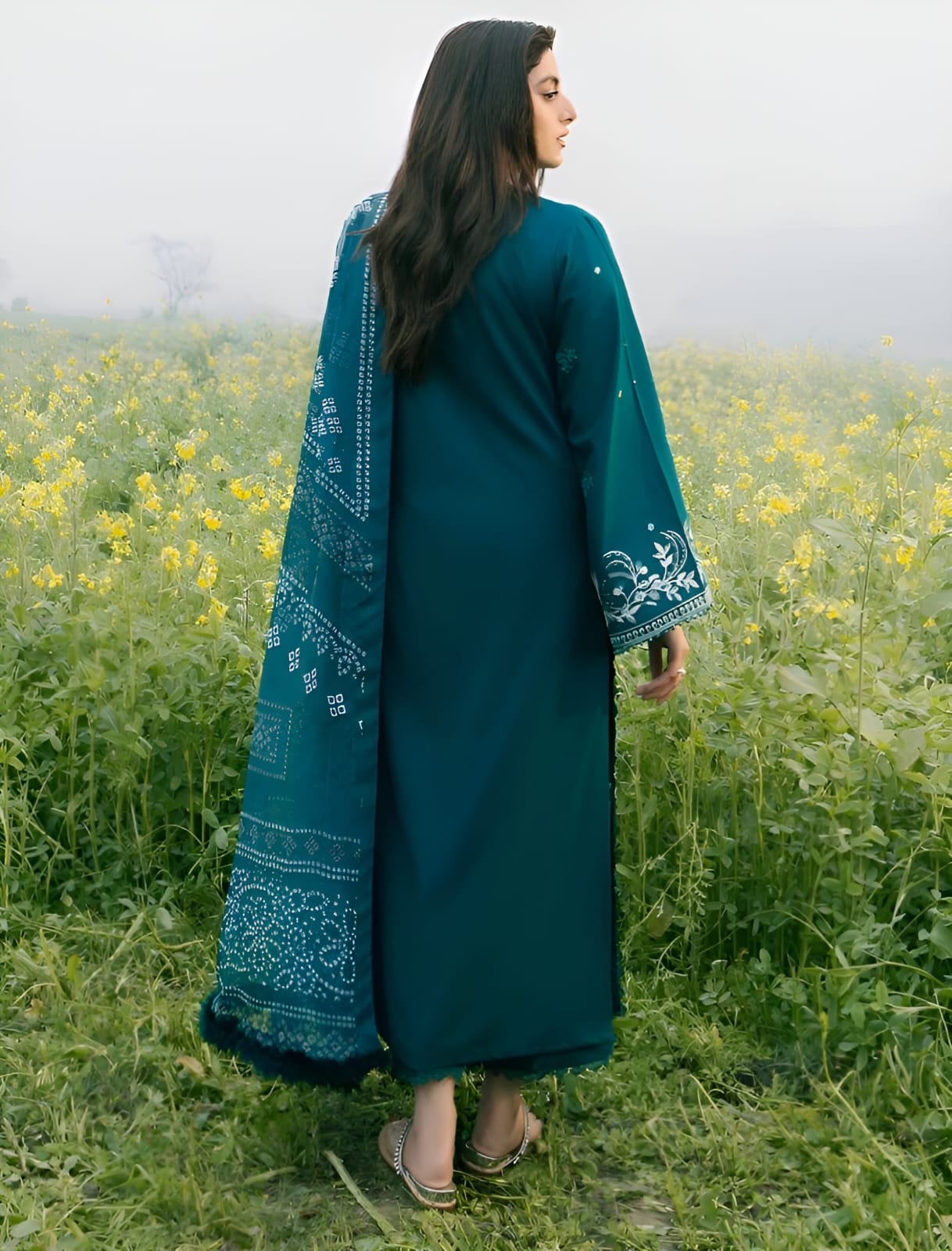 RAMSHA - 3pc Embroidered Shirt Winter arrival