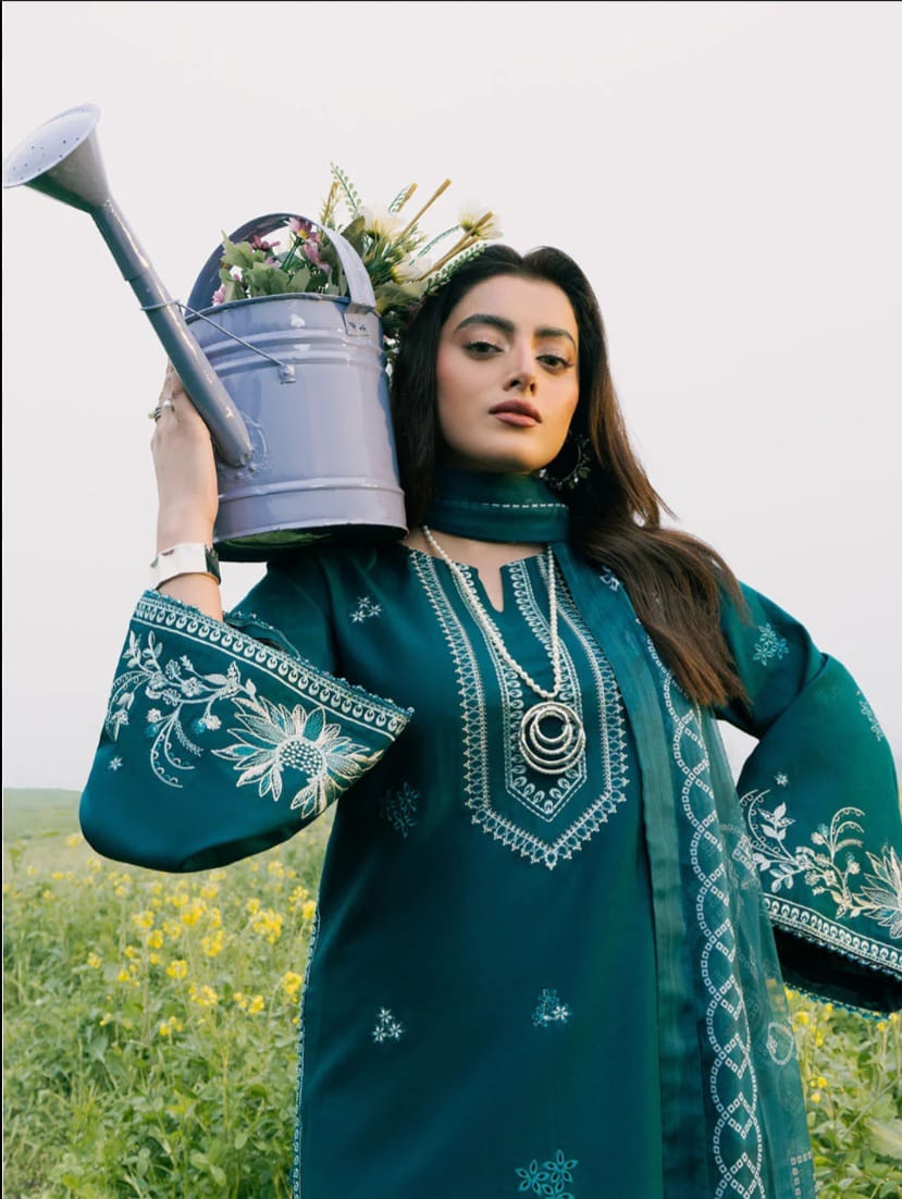 RAMSHA - 3pc Embroidered Shirt Winter arrival