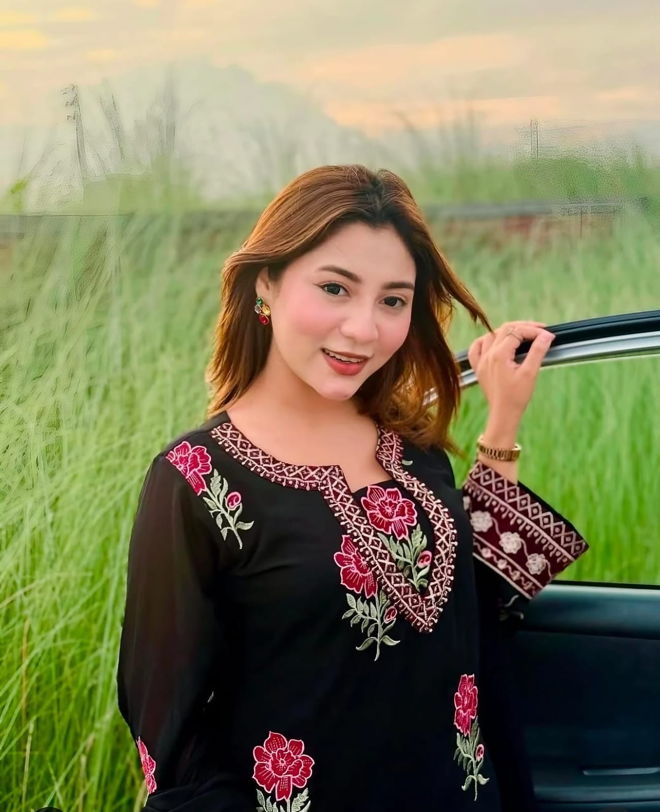 Winter Cotton Embroidered 2 piece