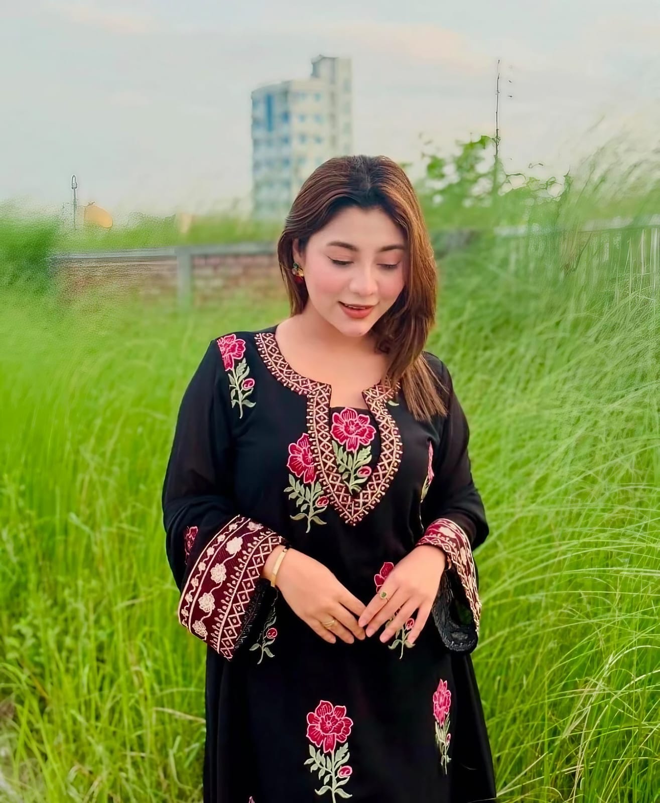 Winter Cotton Embroidered 2 piece