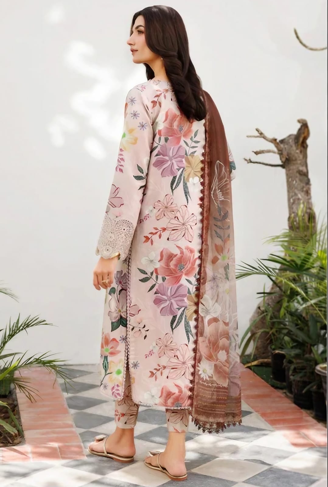 Husk Digital Printed Khaddar 3- Piece