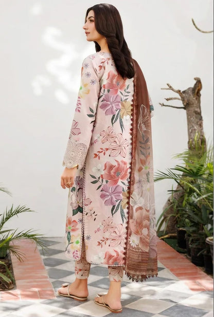 Husk Digital Printed Khaddar 3- Piece