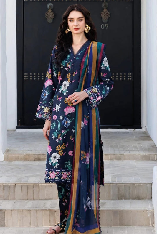Digital Printed Khaddar 3- Piece
