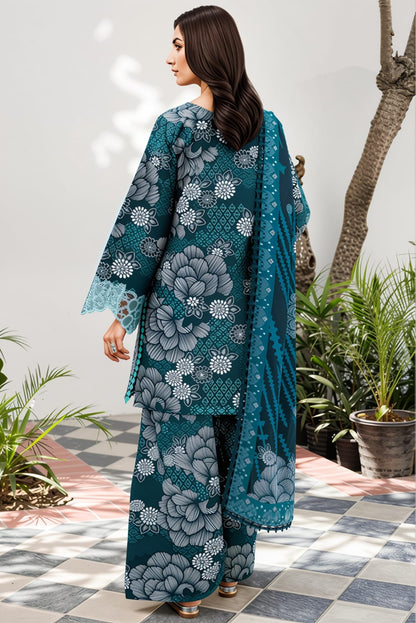 AQUA printed Khaddar 3- Piece