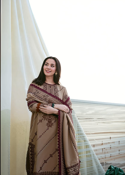 AFSANA Heavy Embroidered 3- Peice
