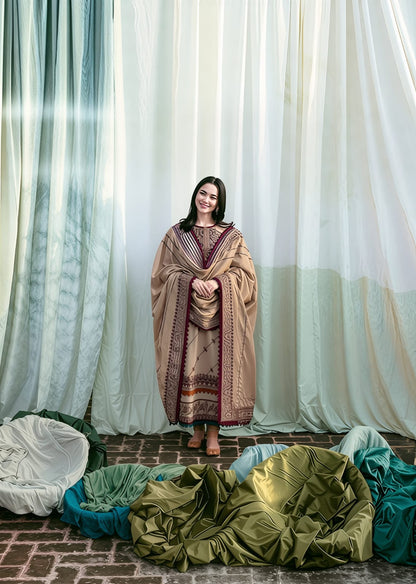 AFSANA Heavy Embroidered 3- Peice