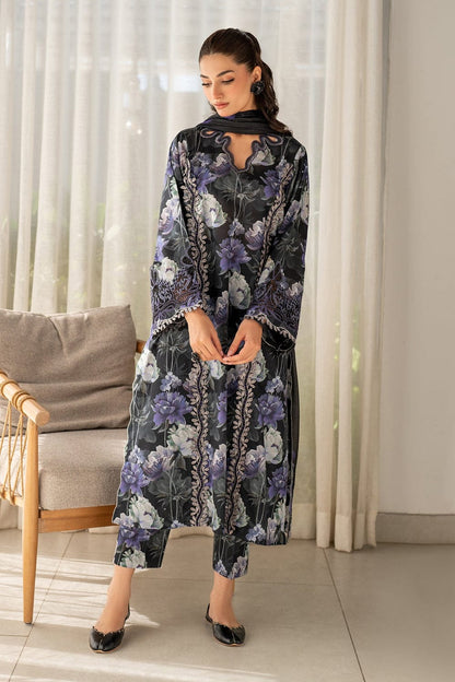 BAROQUE Khaddar All-Over Printed Unstitched 3-Piece