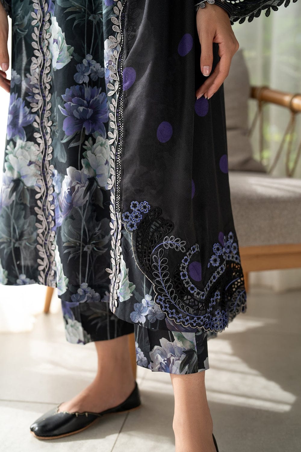 BAROQUE Khaddar All-Over Printed Unstitched 3-Piece