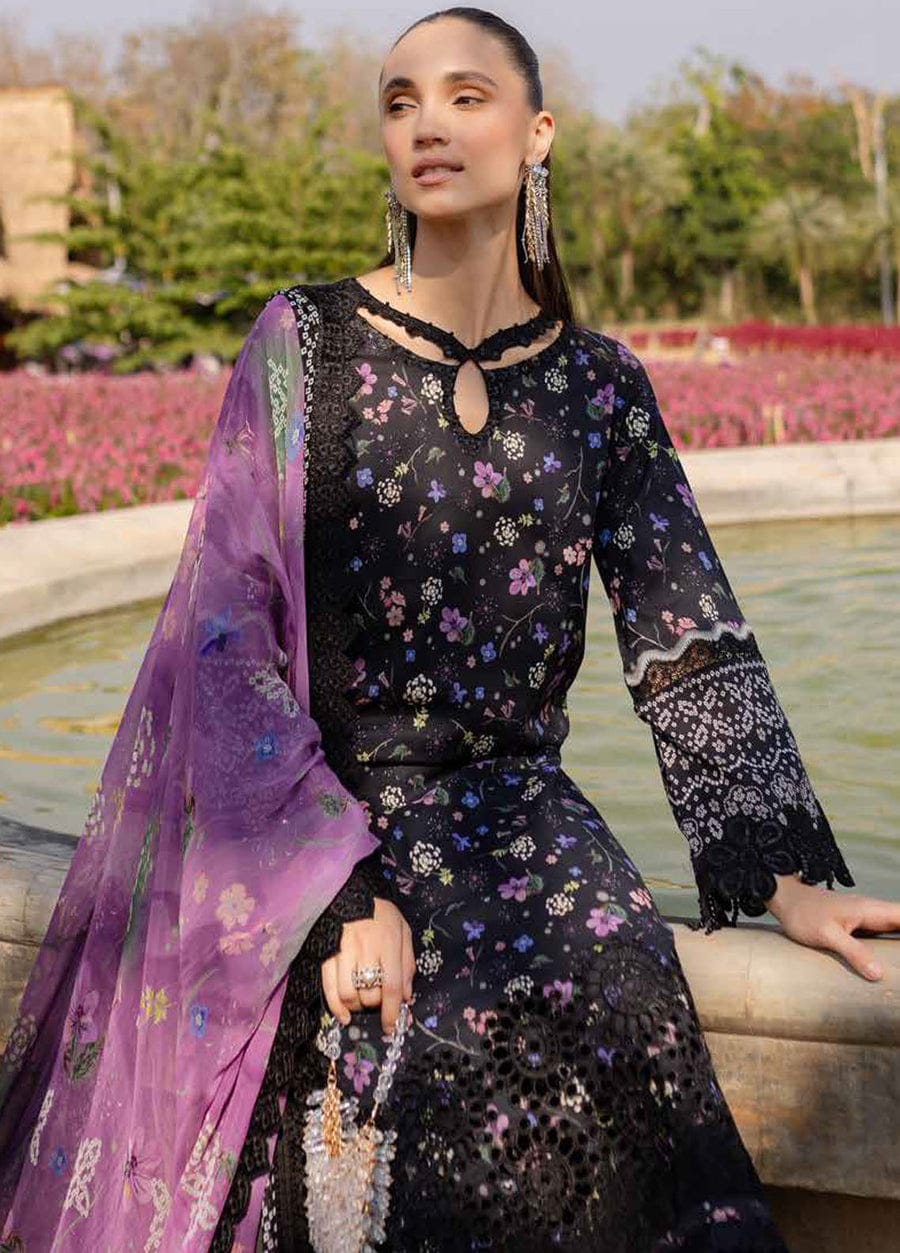 BAROQUE Khaddar All-Over Printed Unstitched 3-Piece