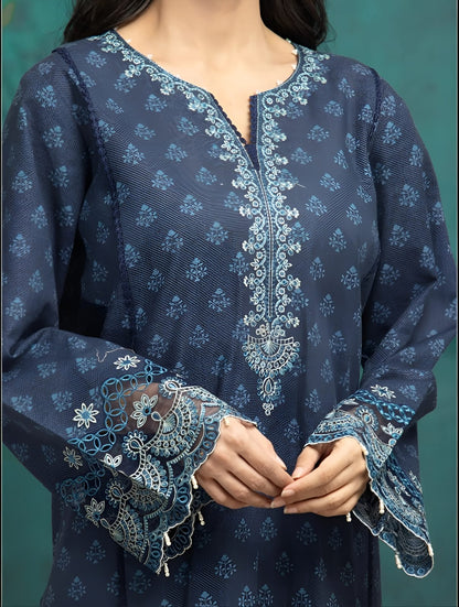 BAROQUE Khaddar All-Over Printed Unstitched 3-Piece