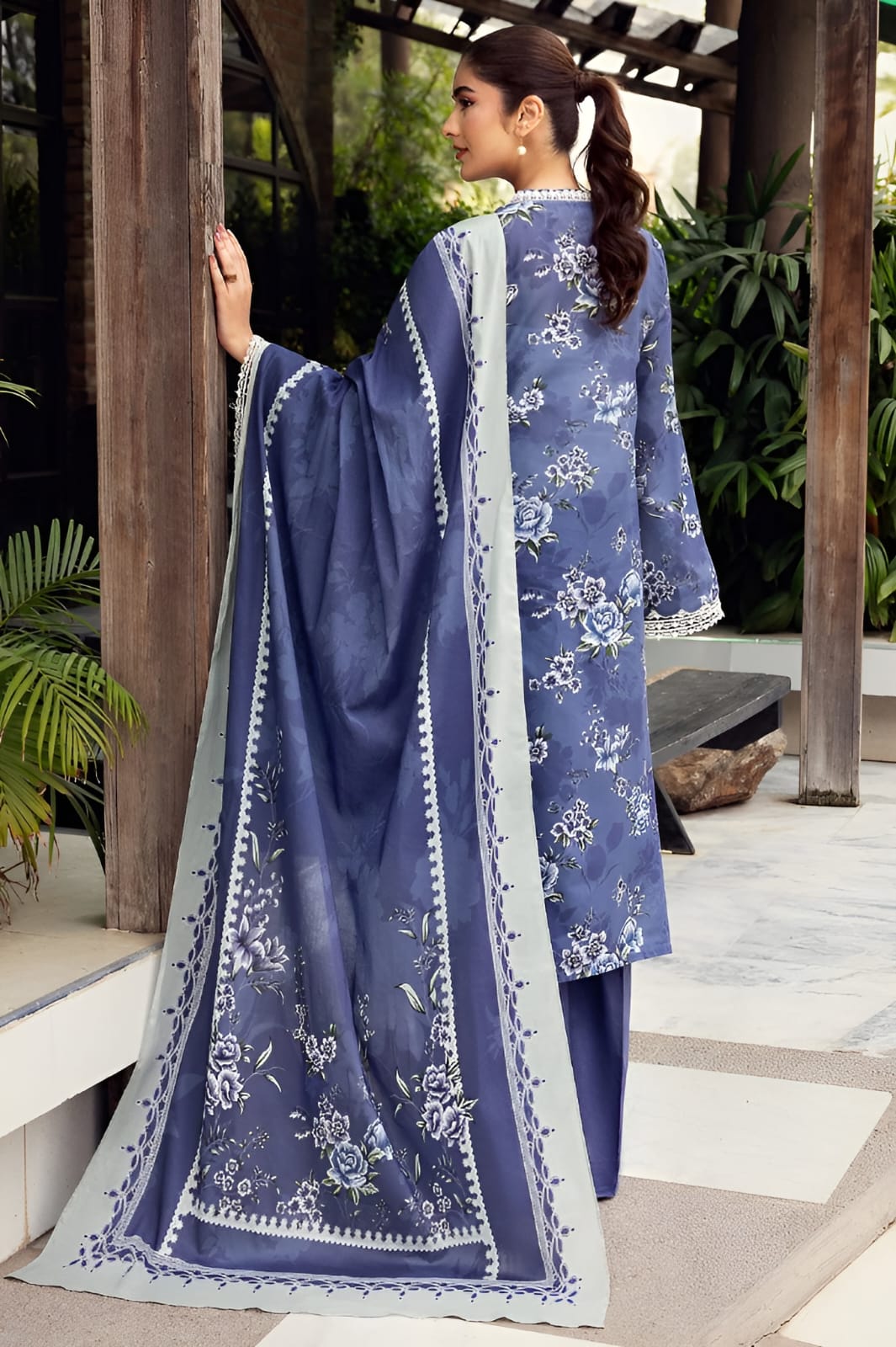 CROSS STITCH – Khaddar All-Over Printed Unstitched 3-Piece Suit